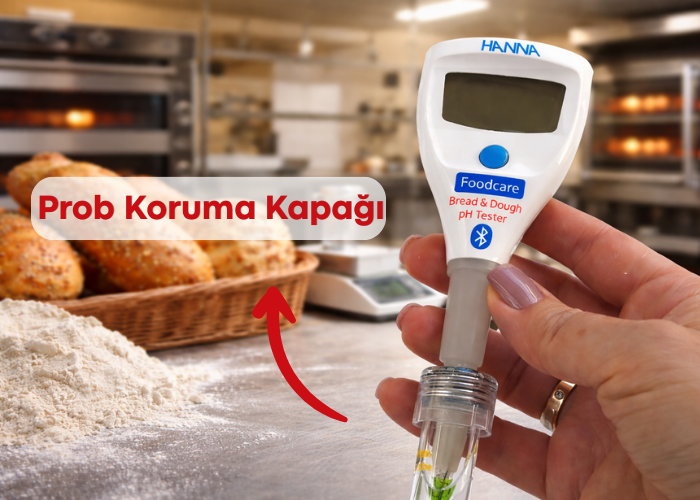 HI9810382 Ekmek ve Hamur pH Test Cihazı Prob Koruması